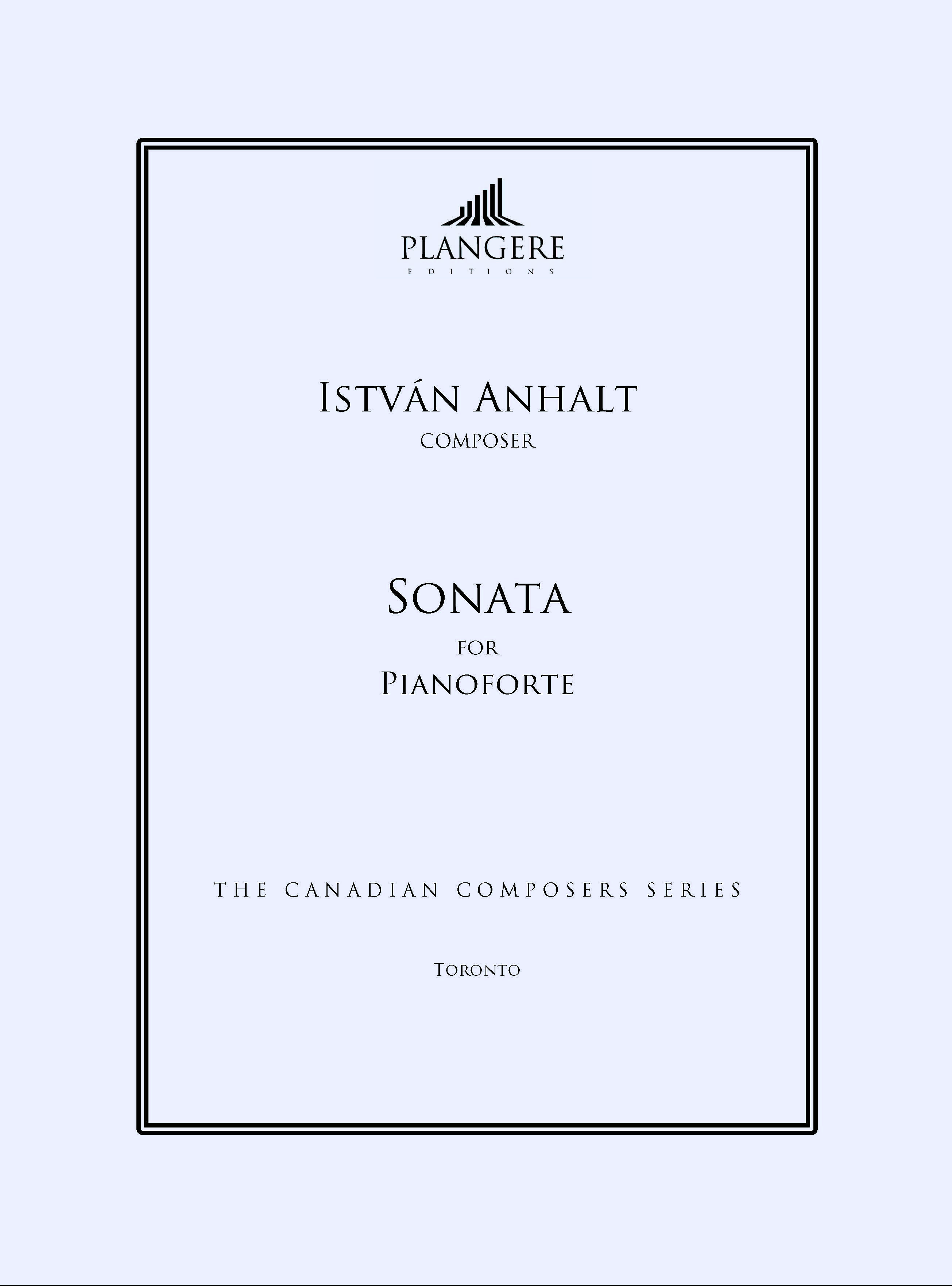 Sonata for Pianoforte Sonata for Pianoforte
